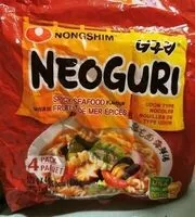 Sugar and nutrients in Nongshim noodles nongshim