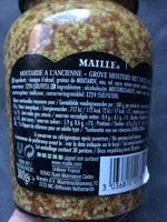 Sugar and nutrients in Maille unilever