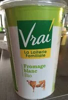 Sugar and nutrients in Vrai la laiterie familiale