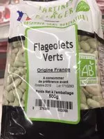 Dried flageolet green beans