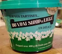 Sugar and nutrients in Du vrai sirop de liege