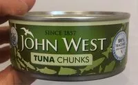 Sugar and nutrients in John west tuna chuncks in spring water