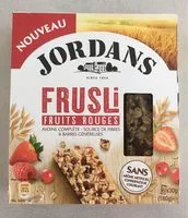 Barres de cereales aux fruits rouges