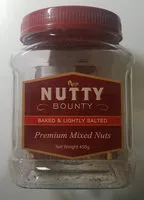 Sugar and nutrients in Nutty bounty