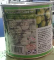 Wasabi coated green peas