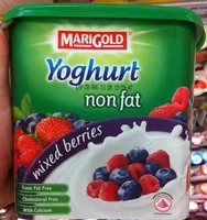 Mixed berry yoghurts