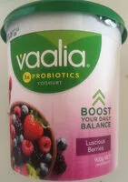 Sugar and nutrients in Vaalia