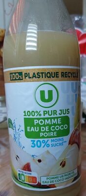 Sugar and nutrients in U-pur jus pomme eau de coco poire