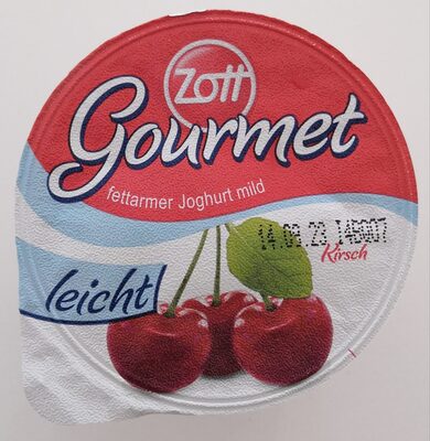 Sugar and nutrients in Zott gourmet