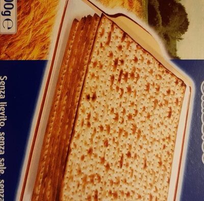 Sugar and nutrients in Jerusalem matzos